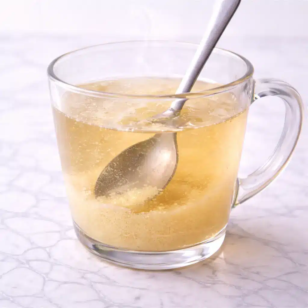 Bariatric gelatin recipe served as soft set high protein snack