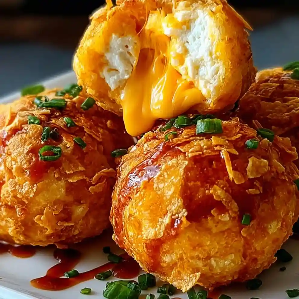 buffalo ranch chicken bombs stored in meal prep container on marble surface