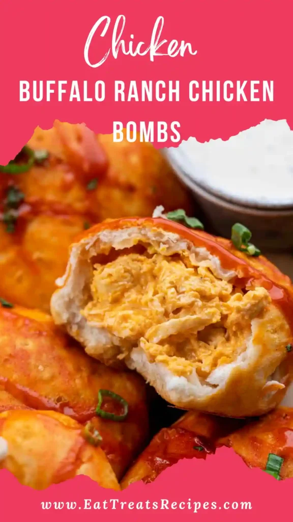 buffalo ranch chicken bombs stored in meal prep container on marble surface