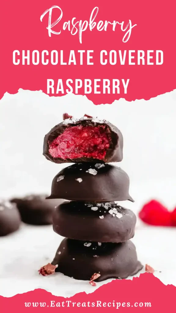 Fresh raspberries and dark chocolate for chocolate covered raspberry recipe