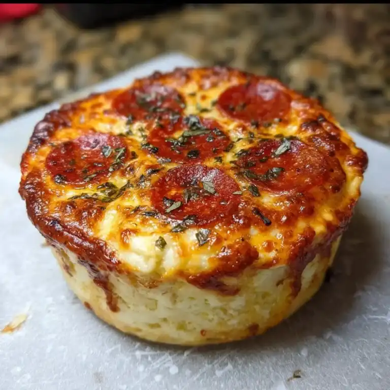 cottage cheese pizza bowl stored in glass meal prep container