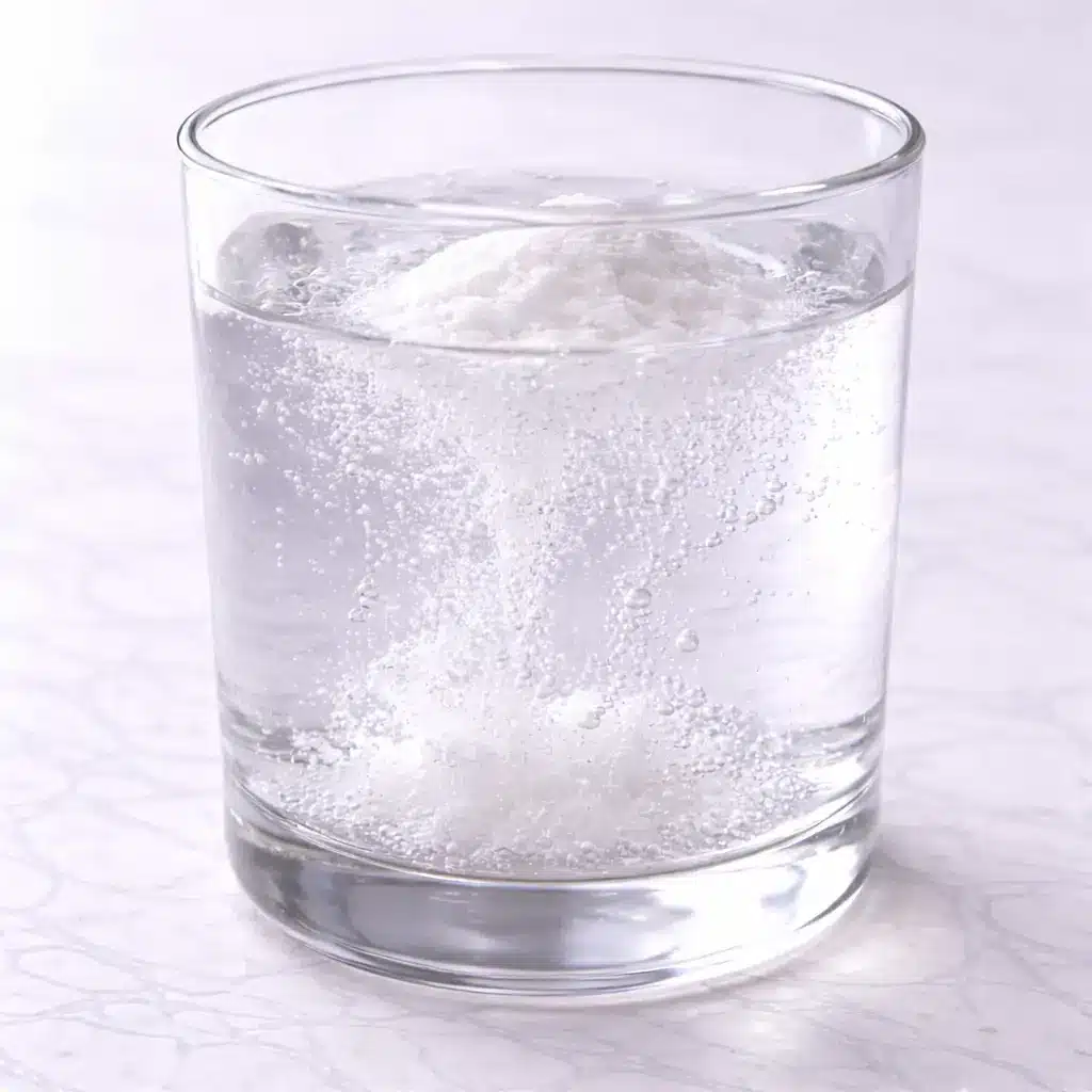 Dr Oz Baking Soda Trick explained with baking soda and glass of water