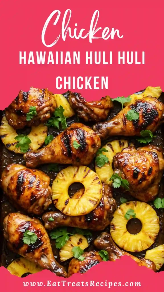 Hawaiian Huli Huli Chicken glazed with sticky huli huli sauce