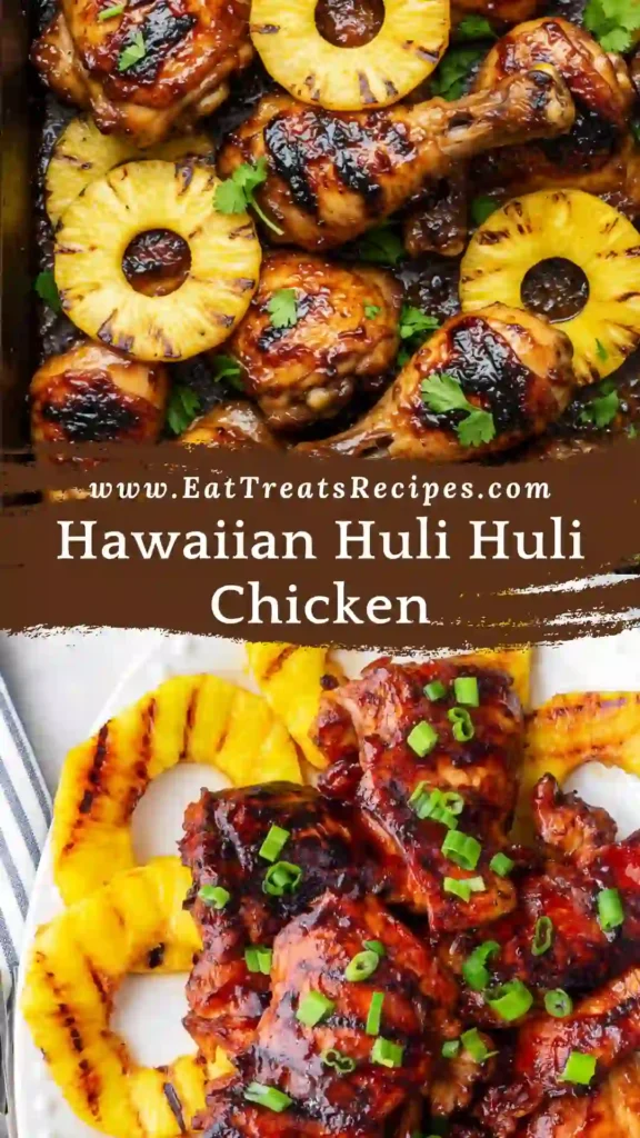Hawaiian Huli Huli Chicken glazed with sticky huli huli sauce