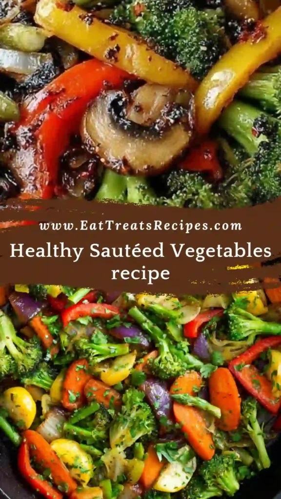 Healthy sautéed vegetables in a skillet
