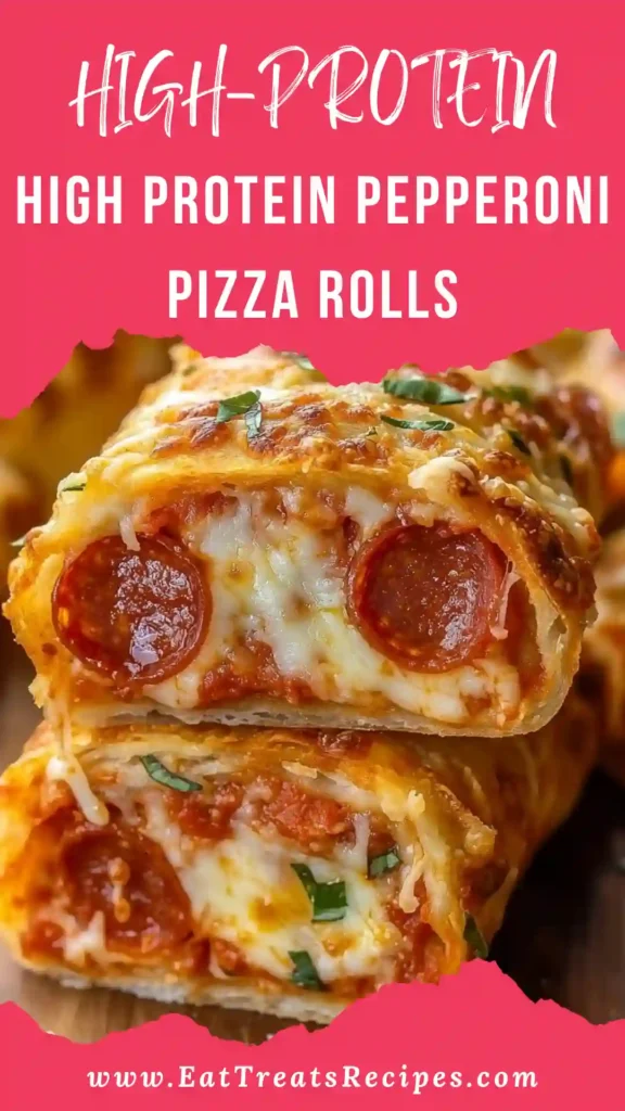 HIGH PROTEIN Pepperoni Pizza Rolls fresh and cheesy