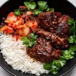 Korean style pot roast with gochujang sauce