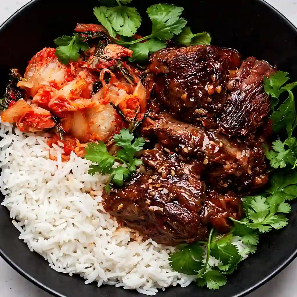 Korean style pot roast with gochujang sauce