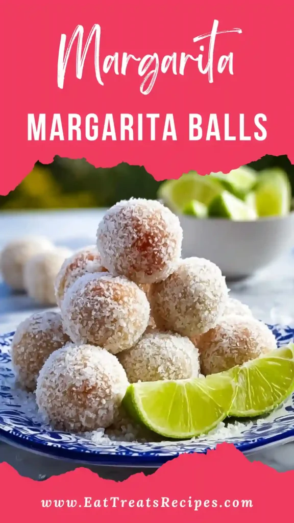 Margarita Balls recipe made with tequila, lime zest, cream cheese and vanilla wafers served on white plate