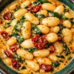 Marry Me Butter Beans in creamy Tuscan sauce