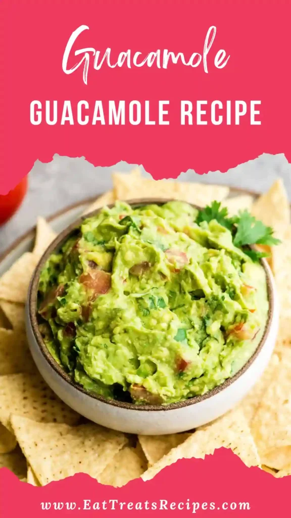 Serving authentic guacamole recipe with tortilla chips in white bowl