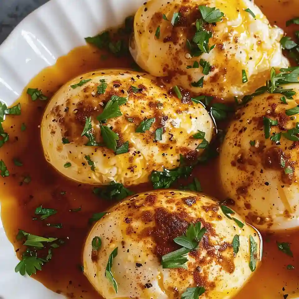 TikTok egg boil recipe stored in meal prep container on marble surface