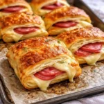 sliced italian crescent roll sandwich bake squares