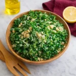 lemon parmesan kale salad with fresh lemon dressing