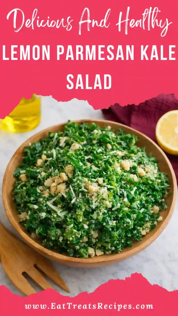 lemon parmesan kale salad with fresh lemon dressing