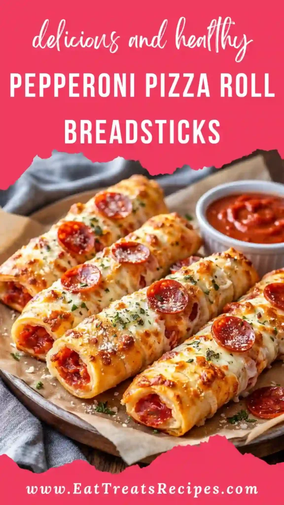 Homemade Pepperoni Pizza Roll Breadsticks