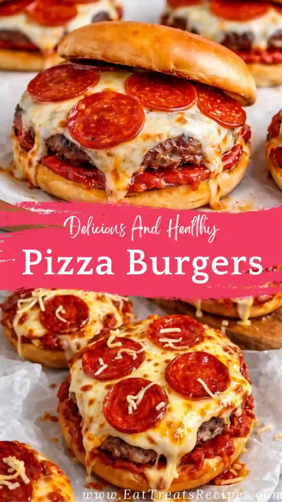 pizza burgers on english muffins