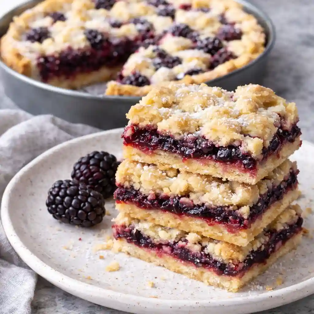 blackberry jam shortbread bars
