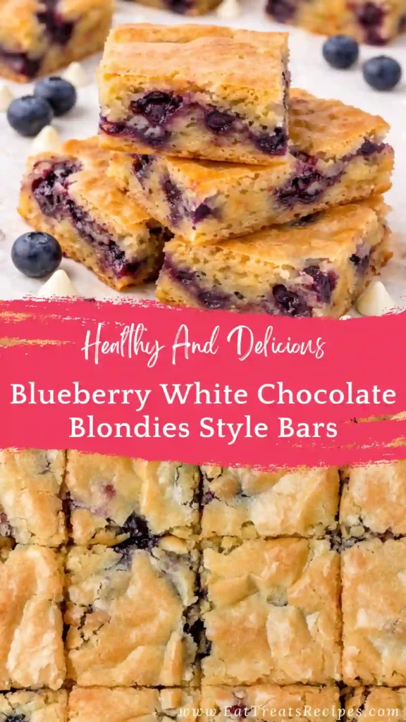 blueberry white chocolate blondies soft chewy texture