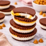 cadbury creme egg bites chocolate with creamy filling close up