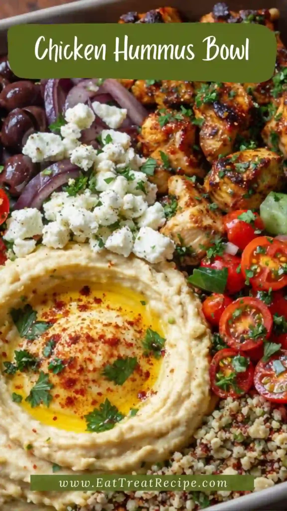 chicken hummus bowl recipe