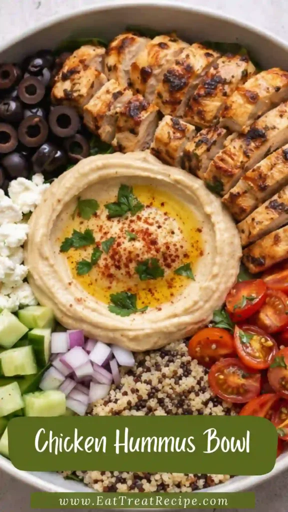 chicken hummus bowl recipe