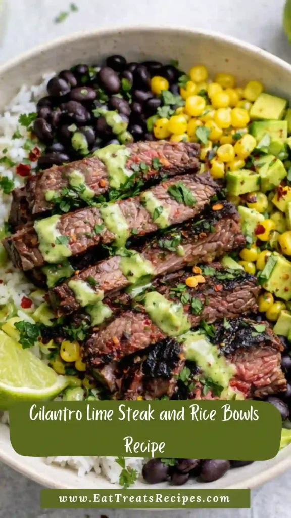 cilantro lime steak and rice bowls recipe