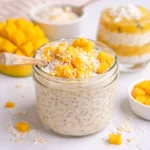 mango coconut overnight oats creamy texture