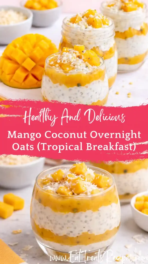 mango coconut overnight oats creamy texture