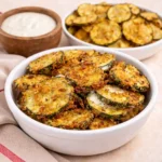 crunchy ranch cucumber chips crispy texture close up