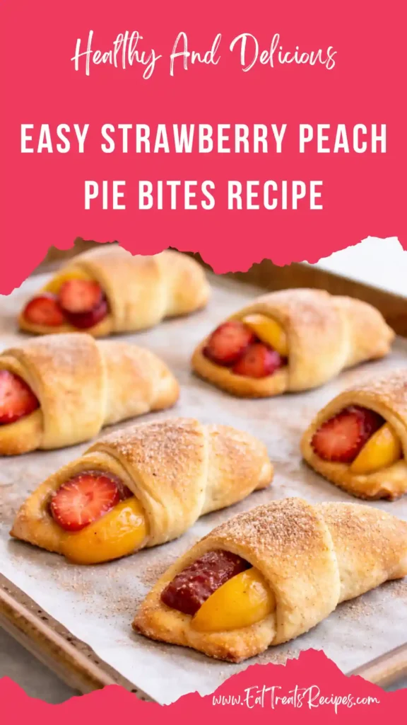 easy strawberry peach pie bites golden flaky crust juicy filling