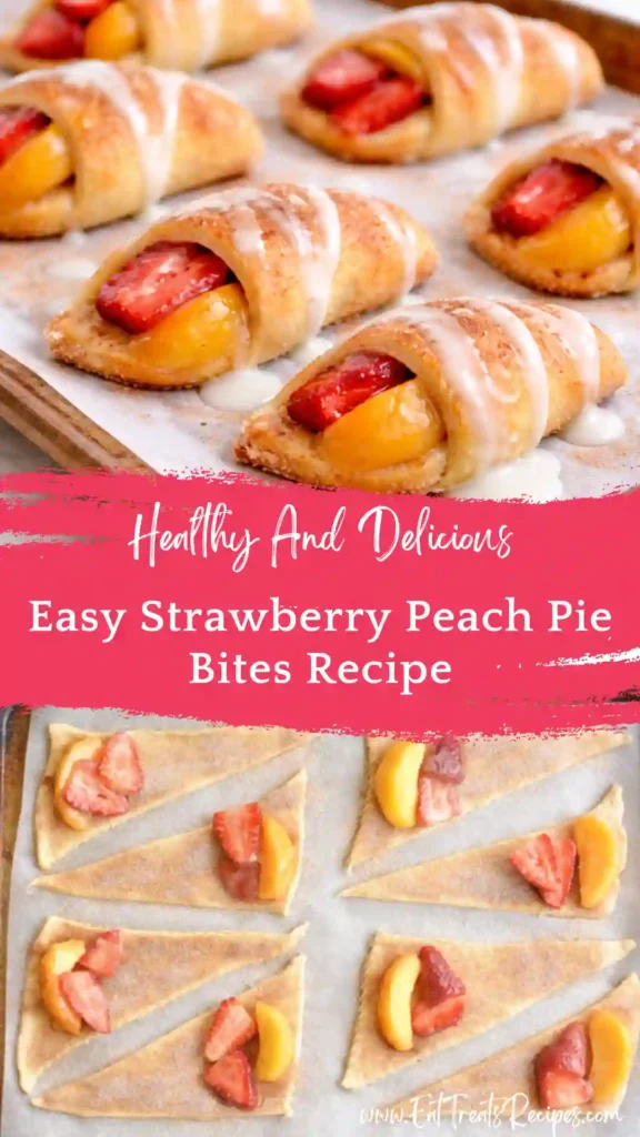 easy strawberry peach pie bites golden flaky crust juicy filling