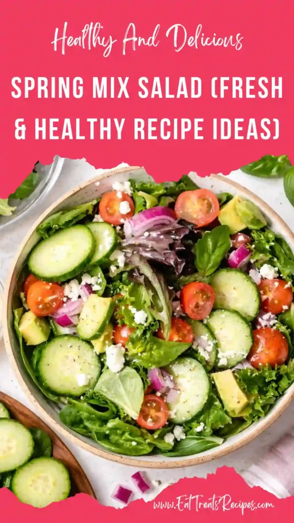 fresh spring mix salad bowl healthy greens