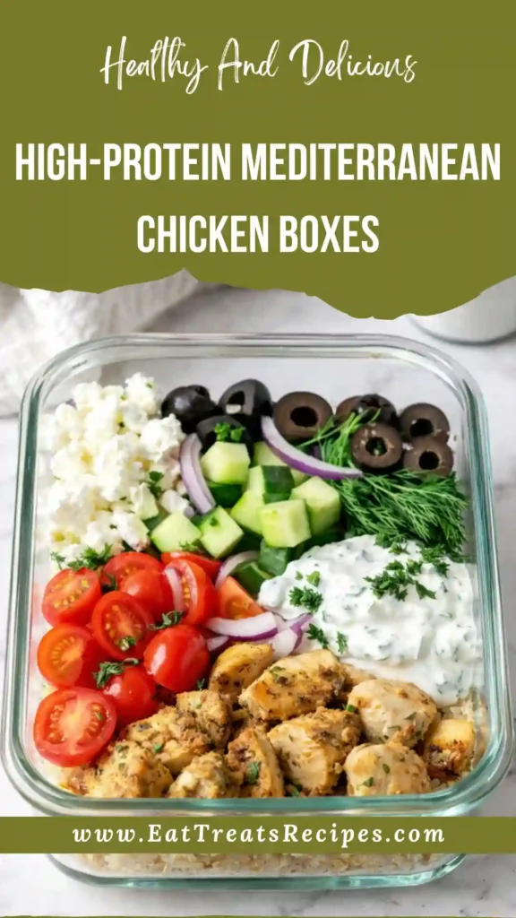 high protein mediterranean chicken boxes recipe