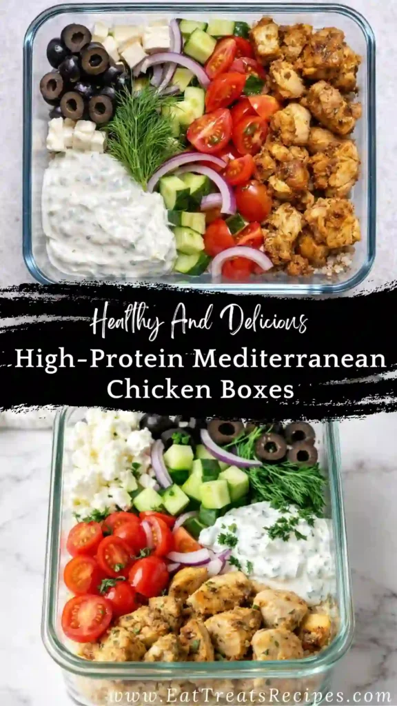 high protein mediterranean chicken boxes recipe