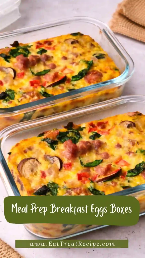 meal prep breakfast eggs boxes