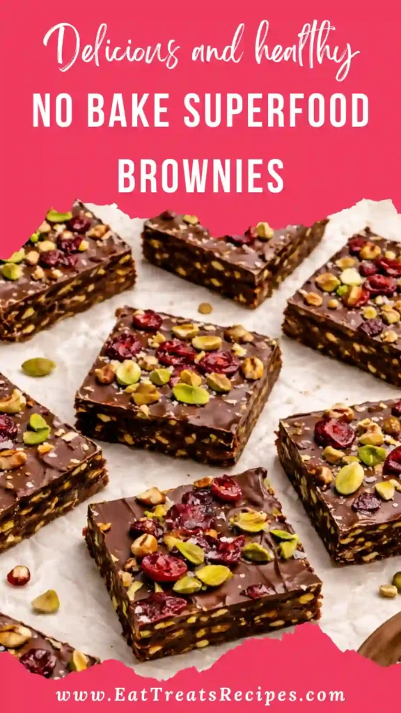 no bake superfood brownies recipe healthy chocolate dessert