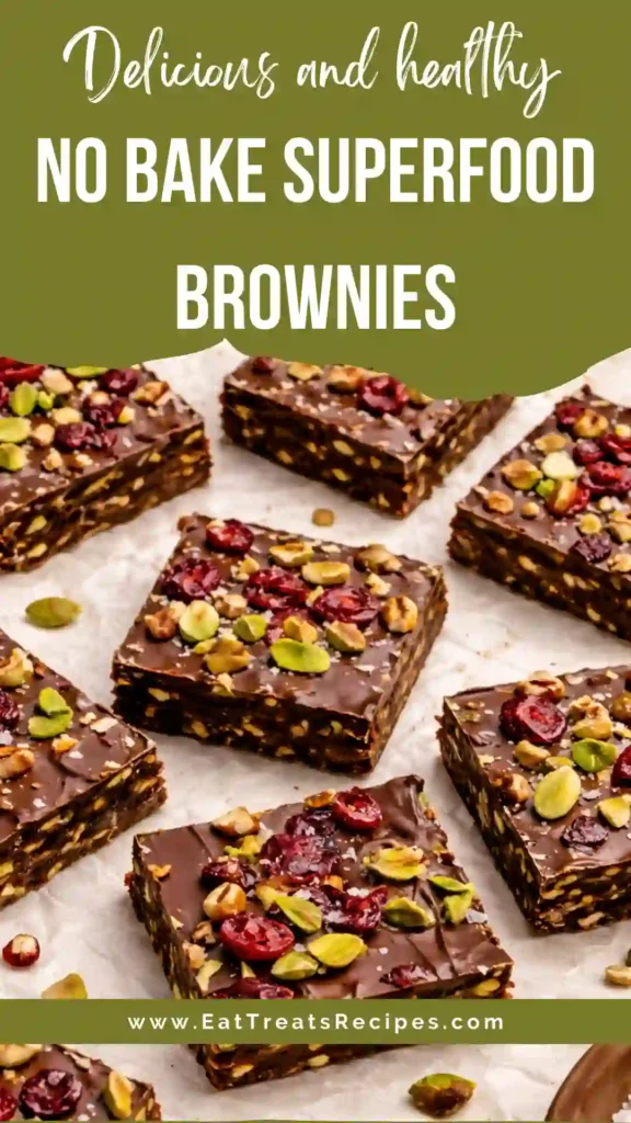 no bake superfood brownies recipe healthy chocolate dessert