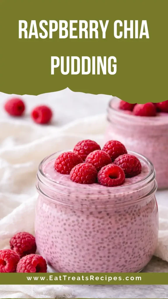 Raspberry Chia Pudding with Greek yogurt and fresh raspberries