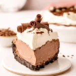 chocolate truffle pie rich creamy texture slice