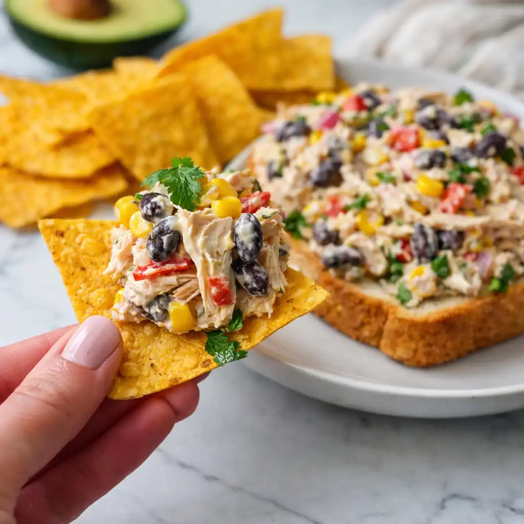 Best southwestern chicken salad recipe served in bowl