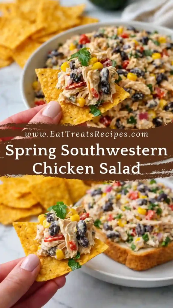 Best southwestern chicken salad recipe served in bowl