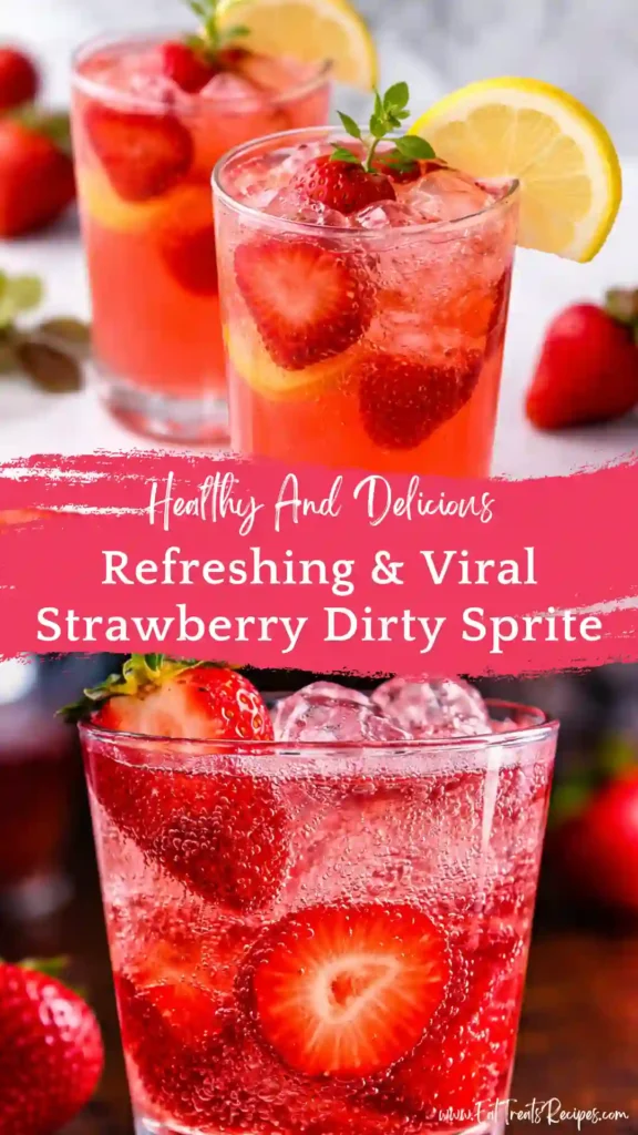 strawberry dirty sprite drink fizzy pink soda