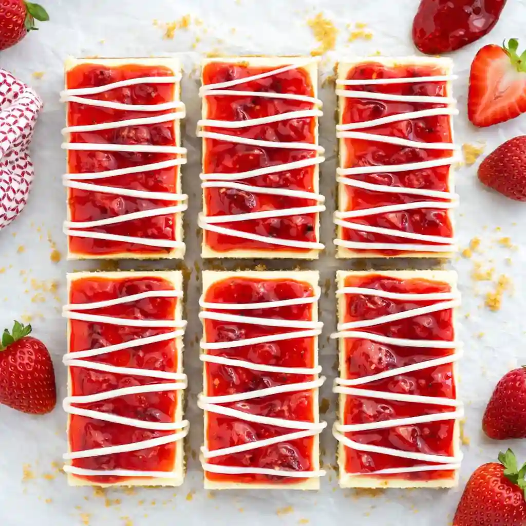 Strawberry Topped Philadelphia Cheesecake New York style