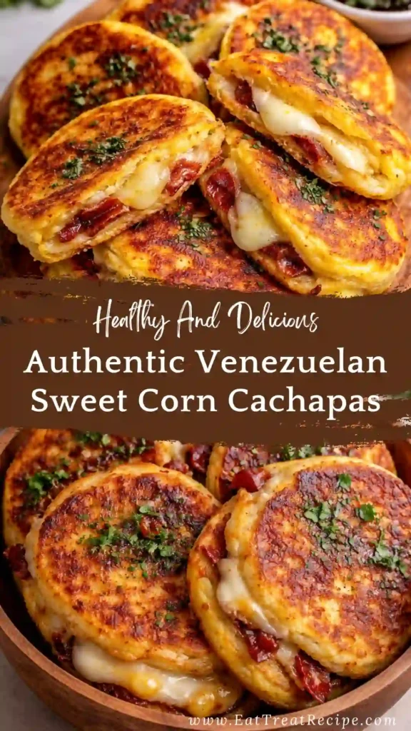 Venezuelan sweet corn cachapas with cheese