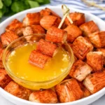 air fryer crab bites served with dipping sauce appetizer snack