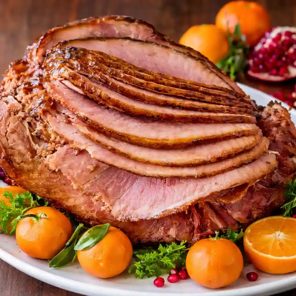 baked ham with the best glaze caramelized glossy ham centerpiece