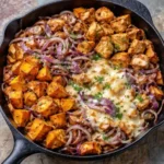 bbq chicken sweet potato skillet cheesy healthy meal