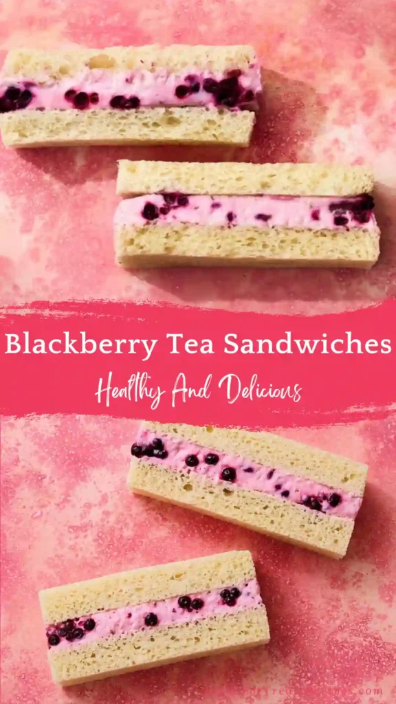 blackberry tea sandwiches sweet elegant appetizer platter