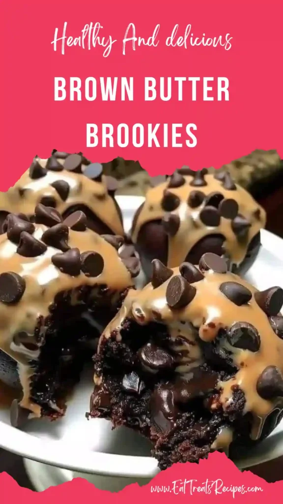 brown butter brookies stacked chocolate cookie brownie bars